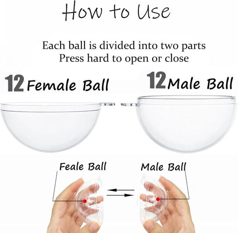 12Pack 80mm Clear Christmas Ball Ornaments, 3.14IN Fillable DIY Craft Plastic Balls Transparent Xmas Decor Balls - Fillable Bauble Ball Ornaments for Holiday Wedding Party Décor in Kuwait