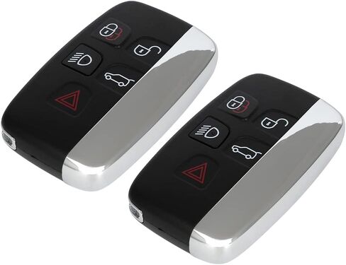 2 Pack 5 buttons Remote Control Car Key Fob 2013-2015 Fit for Land Rover LR2 2.0L,2012 Fit for Land Rover LR2 3.2L KOBJTF10A,BJ32-15K601-AB,CH22-15K601-AB in Saudi Arabia
