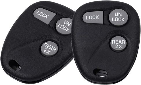 2 Pack 3 buttons Remote Control Car Key Fob 1997-1998 For Buick Century 3.1L 16245100-29, ABO1502T, 16207901-5 in Saudi Arabia