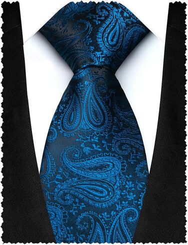 RBOCOTT Mens Paisley Tie for Business and Wedding in Saudi Arabia