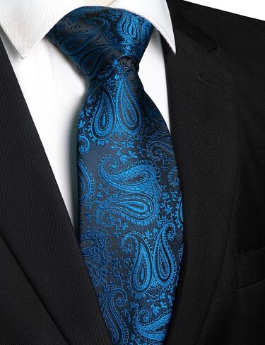 RBOCOTT Mens Paisley Tie for Business and Wedding in Saudi Arabia