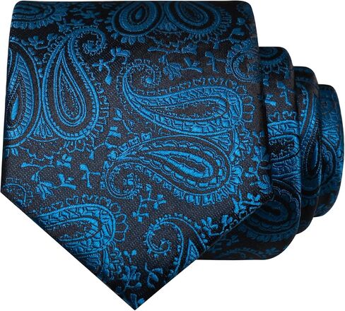 RBOCOTT Mens Paisley Tie for Business and Wedding in Saudi Arabia