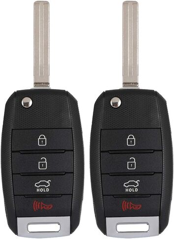 2 Pack 4 buttons Remote Control Car Key Fob 2014-2017 Fit for Kia Rio 1.6L,2013-2015 Fit for Kia Sorento 2.4L TQ8-RKE-3F05,954301W003 in Saudi Arabia