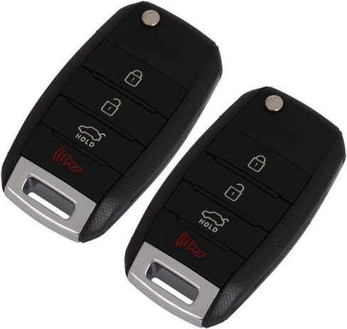 2 Pack 4 buttons Remote Control Car Key Fob 2014-2017 Fit for Kia Rio 1.6L,2013-2015 Fit for Kia Sorento 2.4L TQ8-RKE-3F05,954301W003 in Saudi Arabia
