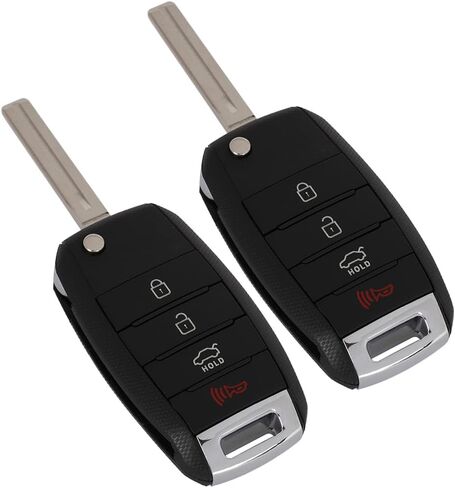 2 Pack 4 buttons Remote Control Car Key Fob 2014-2017 Fit for Kia Rio 1.6L,2013-2015 Fit for Kia Sorento 2.4L TQ8-RKE-3F05,954301W003 in Saudi Arabia