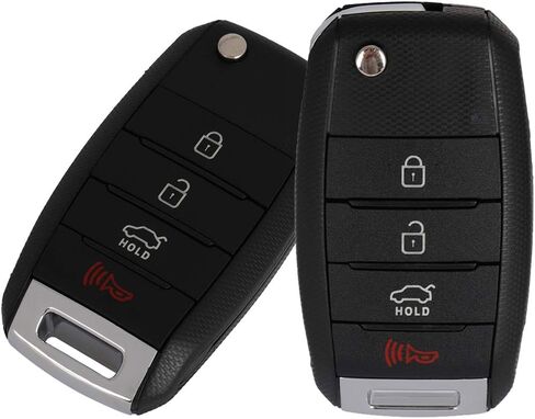 2 Pack 4 buttons Remote Control Car Key Fob 2014-2017 Fit for Kia Rio 1.6L,2013-2015 Fit for Kia Sorento 2.4L TQ8-RKE-3F05,954301W003 in Saudi Arabia