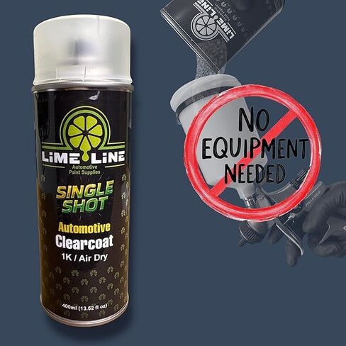 LiME LiNE 1K High Gloss Clear Coat Automotive Spray Paint/Aerosol, Fast Drying, Acrylic Urethane Clearcoat (Pack of 1) in Saudi Arabia