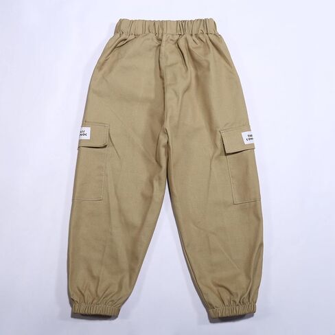 Boys Cargo Joggers Pants Comfy Pull On Trousers Stretchy Y2k Track Pants Casual Relaxed Fit Bottom with Pockets in Saudi Arabia