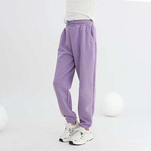 Boys and Grils Cotton Pants Y2k Elastic Sweatpants Fashion Straight Leg Casual Lightweight Pants with Pockets in Saudi Arabia