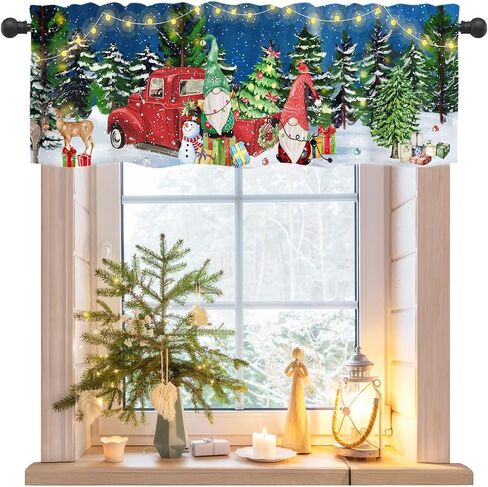 Nialnant Halloween Kitchen Valances for Windows 54'' W x 18'' L, Skull Valances for Windows, Black Kitchen Curtains Valance, Rod Pocket Halloween Window Valance for Kitchen, 1 Panel in Saudi Arabia