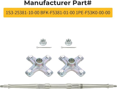 M MATI Rear Axle Shaft & Rear Wheel Hub 2PCS for Yamaha Raptor 700 YFM700 2006-2025 1S3-25381-10-00 BFK-F5381-01-00 1PE-F53K0-00-00 in Saudi Arabia