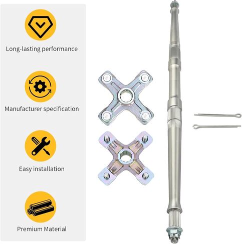 M MATI Rear Axle Shaft & Rear Wheel Hub 2PCS for Yamaha Raptor 700 YFM700 2006-2025 1S3-25381-10-00 BFK-F5381-01-00 1PE-F53K0-00-00 in Saudi Arabia