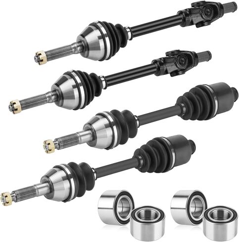 Youxmoto 2 Front+2 Rear CV Axle Fit for Polaris Sportsman 400 4x4/ 500 HO/ 600/700-2002 2003 2004; ATP 330/500 2004 2005;For Magnum 330 2003 2004; CV Axle Drive Half Shaft Full Set in Kuwait