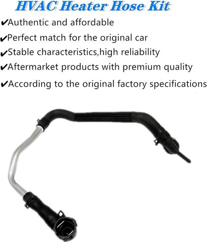 HVAC Heater Hose Kit for 2018-2024 Jeep Wrangler 2.0L, Heater Supply Pipe and Tube Replacement, Replaces 68280784AB in Saudi Arabia