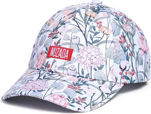 Baseball Cap Women Adjustable Floral Graphic Print Hat Stylish in Saudi Arabia