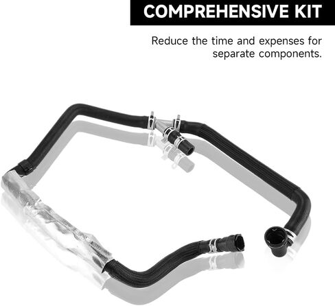 Engine Heater Hose Assembly BL3Z18472J for Ford F-150 3.5L V6 - Gas 2011-2014 Replacement Rubber Coolant Hose Direct Fit HVAC Heater Outlet Pipe in Saudi Arabia