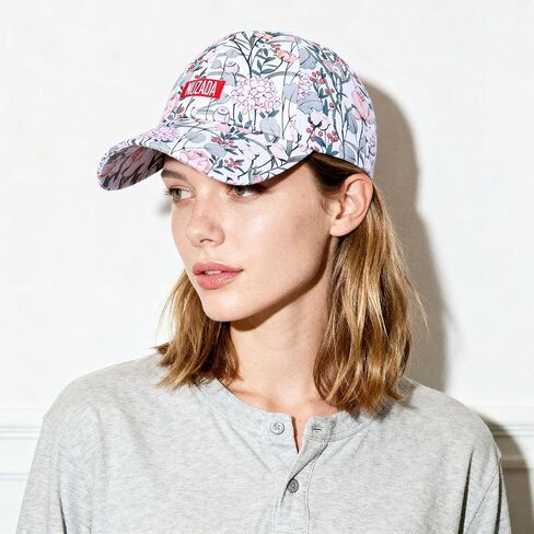 Baseball Cap Women Adjustable Floral Graphic Print Hat Stylish in Saudi Arabia