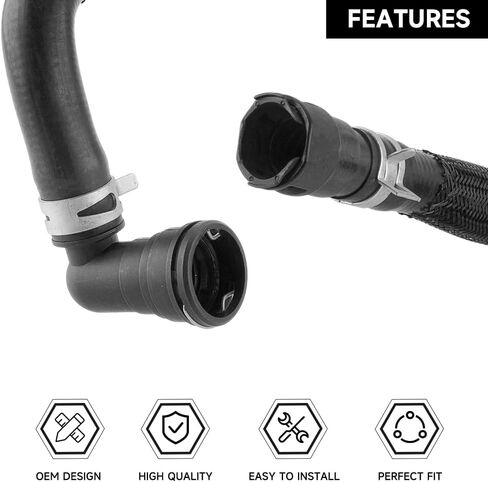 Engine Heater Hose Assembly BL3Z18472J for Ford F-150 3.5L V6 - Gas 2011-2014 Replacement Rubber Coolant Hose Direct Fit HVAC Heater Outlet Pipe in Saudi Arabia