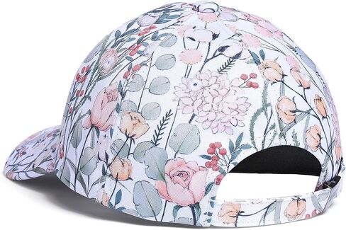 Baseball Cap Women Adjustable Floral Graphic Print Hat Stylish in Saudi Arabia