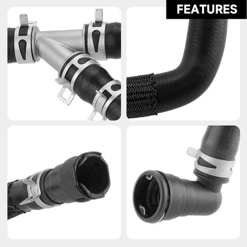 Engine Heater Hose Assembly BL3Z18472J for Ford F-150 3.5L V6 - Gas 2011-2014 Replacement Rubber Coolant Hose Direct Fit HVAC Heater Outlet Pipe in Saudi Arabia