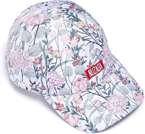 Baseball Cap Women Adjustable Floral Graphic Print Hat Stylish in Saudi Arabia