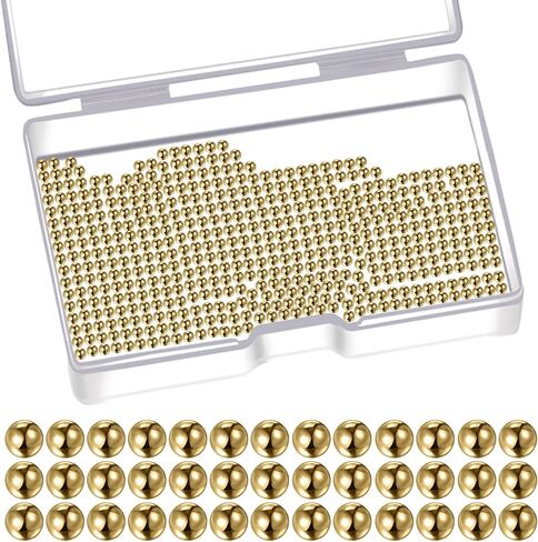 40 قطعة 1/2 بوصة كرات تحمل نحاسية صلبة دقيقة، كرات نحاسية معدنية للمحامل والصمامات والآلات والأكواب والديكورات in Kuwait