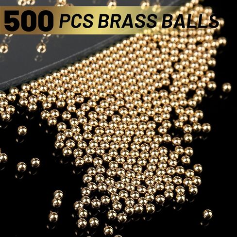 40 قطعة 1/2 بوصة كرات تحمل نحاسية صلبة دقيقة، كرات نحاسية معدنية للمحامل والصمامات والآلات والأكواب والديكورات in Kuwait