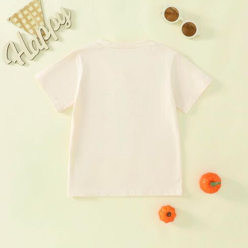 Girl Halloween Shirt Bow/Pumpkin T-Shirt Top Fall Halloween Outfit 3-8 Years in Saudi Arabia