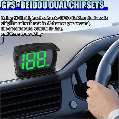 Car HUD GPS Digital Speedometer, MPH Speed Meter with LED Large Font Head Up Display, Universal USB Cable Plug & Play Speed Gauge for Car, Truck, SUV, Motorcycle (MPH) in Saudi Arabia