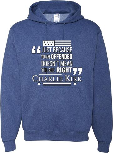 ملابس مخصصة مخصصة لمجرد أنك تشعر بالإهانة لا تعني اليمين RIP Charlie Kirk Freedom Sweatshirt Hoodies in Saudi Arabia