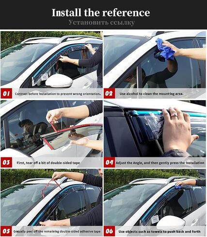 Car Wind deflectors Car Wind Deflectors for Cadillac SRX MK2 2010-2016, Deflector Shield Side Window Sun Rain Guards Visor Stick-on Fitment in Saudi Arabia
