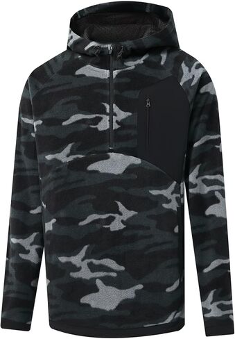 هوديز روان للرجال جولف ربع الرمز البريدي مقنعين ألوبر رياضي دافئ الصوف القطبي الأكمام الطويلة نصف سوينة سوينة للرجال للرجال in Kuwait