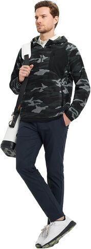 هوديز روان للرجال جولف ربع الرمز البريدي مقنعين ألوبر رياضي دافئ الصوف القطبي الأكمام الطويلة نصف سوينة سوينة للرجال للرجال in Kuwait