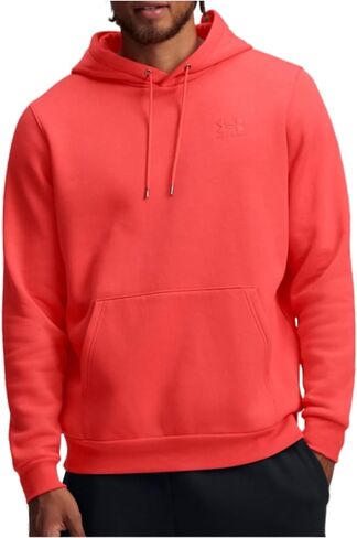 Under armour Essential Fleece Hoodie - Men's (1373880-847, Fire/Fire) in Saudi Arabia
