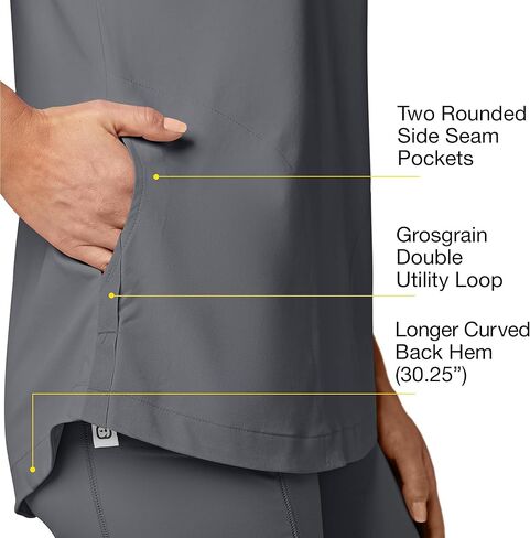 WonderWink Women's Yoga V-Neck Scrub Top in Kuwait