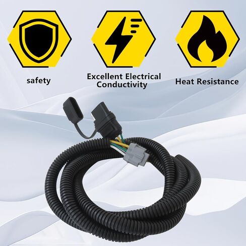 4-Way Flat Trailer Wiring Harness for Nissan Frontier 2005-2025 for Nissan Xterra 2005-2015 for Suzuki Equator 2009-2012 with 70 inches Wire for Towing in Saudi Arabia