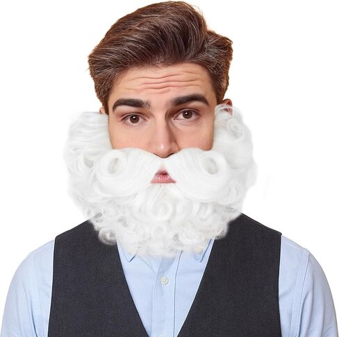 Yan Dream Short Curly Wizard Beard Men Full Fake Fame and Matach Cosplay Costume Hair Hair in Kuwait