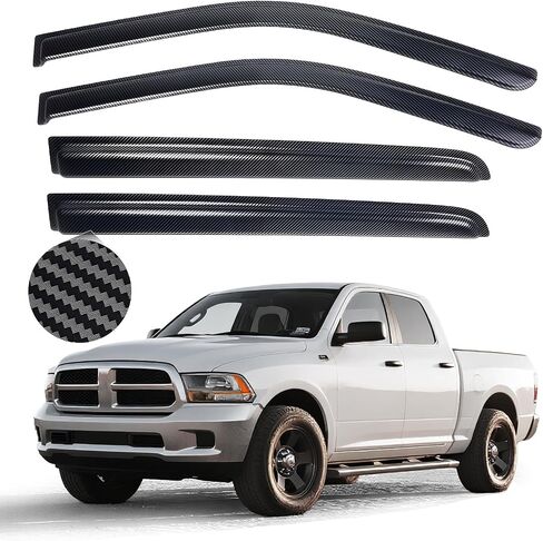 in-Channel Window Visors Rain Guards for Chevy Silverado/GMC Sierra 1500 2019-2025 Crew Cab, Window Deflectors Vent Visors for 2019-2025 Silverado 1500 Crew Cab, 4 Full-Size Doors in Kuwait