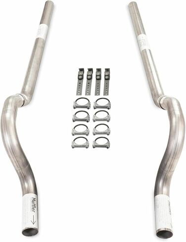Truck Exhaust Kits 2.5" Dual Exhaust Kit with No Muffler Rear Exit Fits B Body Cars 62 to 74 in Saudi Arabia