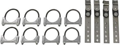 Truck Exhaust Kits 2.5" Dual Exhaust Kit with No Muffler Rear Exit Fits B Body Cars 62 to 74 in Saudi Arabia