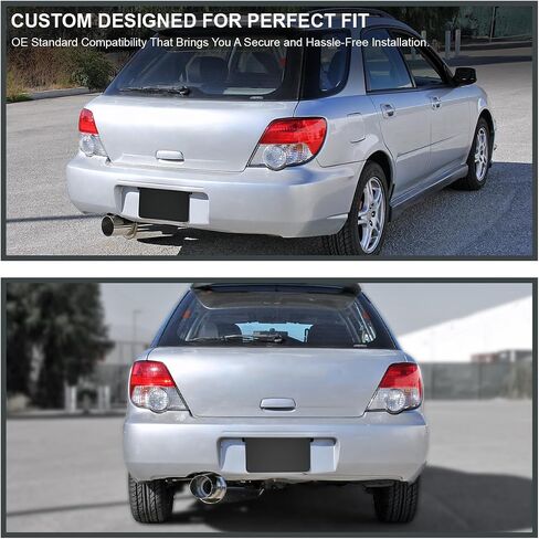 Spec-D Tuning Stainless N1 Catback Exhaust System Compatible with 2002-2007 Subaru Impreza WRX Sti 2.0L 2.5L in Saudi Arabia