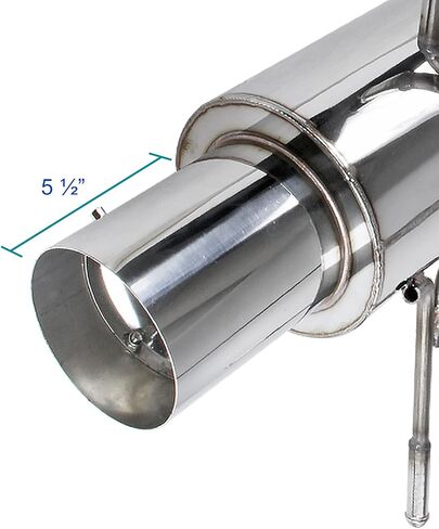 Spec-D Tuning Stainless N1 Catback Exhaust System Compatible with 2002-2007 Subaru Impreza WRX Sti 2.0L 2.5L in Saudi Arabia
