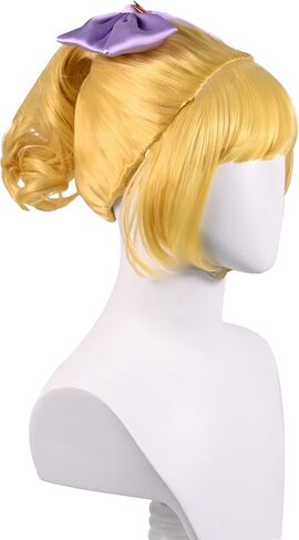 Yelan Cosplay Wig Blue Anime Wig Genshin Impact Anime Wig Short Wig with Wig Cap for Cosplay Halloween in Kuwait