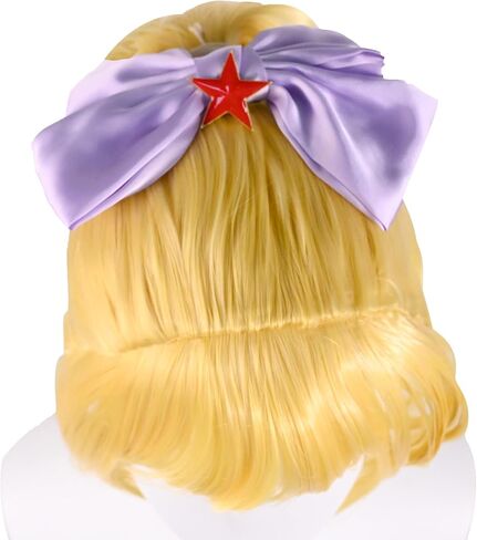 Yelan Cosplay Wig Blue Anime Wig Genshin Impact Anime Wig Short Wig with Wig Cap for Cosplay Halloween in Kuwait