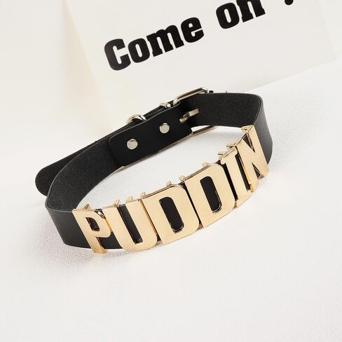 سوار Yanchun Puddin Set Set Halloween Women Punk Letter Choker Assume Outfit Cosplay Party Accessories for Women in Saudi Arabia
