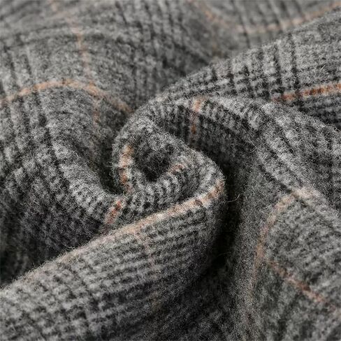 Autumn And Winter Double-sided Tweed Coat Men's Medium-length Wool Tweed Cashmere Coat Trench Coat Men in Saudi Arabia