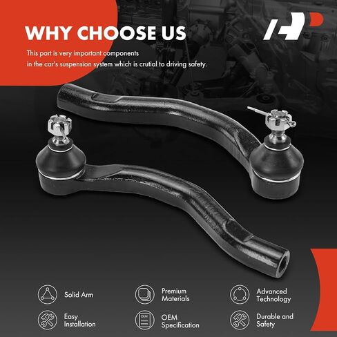 A-Premium Power Steering Rack and Pinion & Inner Outer Tie Rod End Kit Compatible with Honda Accord 2003 2004 2005, 3.0L, Manual Transmission in Saudi Arabia