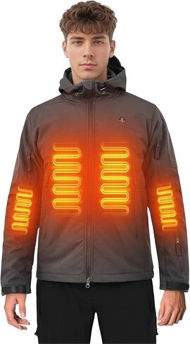 سترة مسخنة للرجال مع ترس القارة القطبية الجنوبية مع بطارية 12V 15000mAh in Kuwait