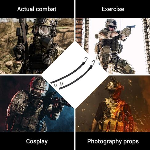 Helmet Bungee Strap, Elastic Helmet Rubber Band Cord with Buckle, Quick-Release Helmet Holder Lanyard for Tactical Hat in Saudi Arabia