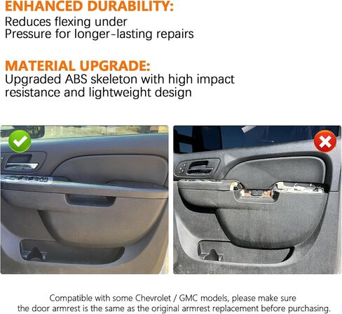 Pacewalker 80994 Front Driver Left Side Lride Lrest Left For 2010-2014 Chevy Avalanche Silverado Silverado Suburban & GMC Sierra Yukon Pront Side Door Arm With Door Thail in Kuwait